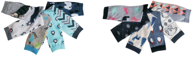 Women's Casual Crew Socks - Chevron Prints & Assorted Patterns - Size 9-11 - 6-Pair Packs