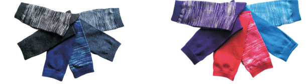 Women's Casual Crew Socks - Colorful Heathered Print - Size 9-11 - 6-Pair Packs