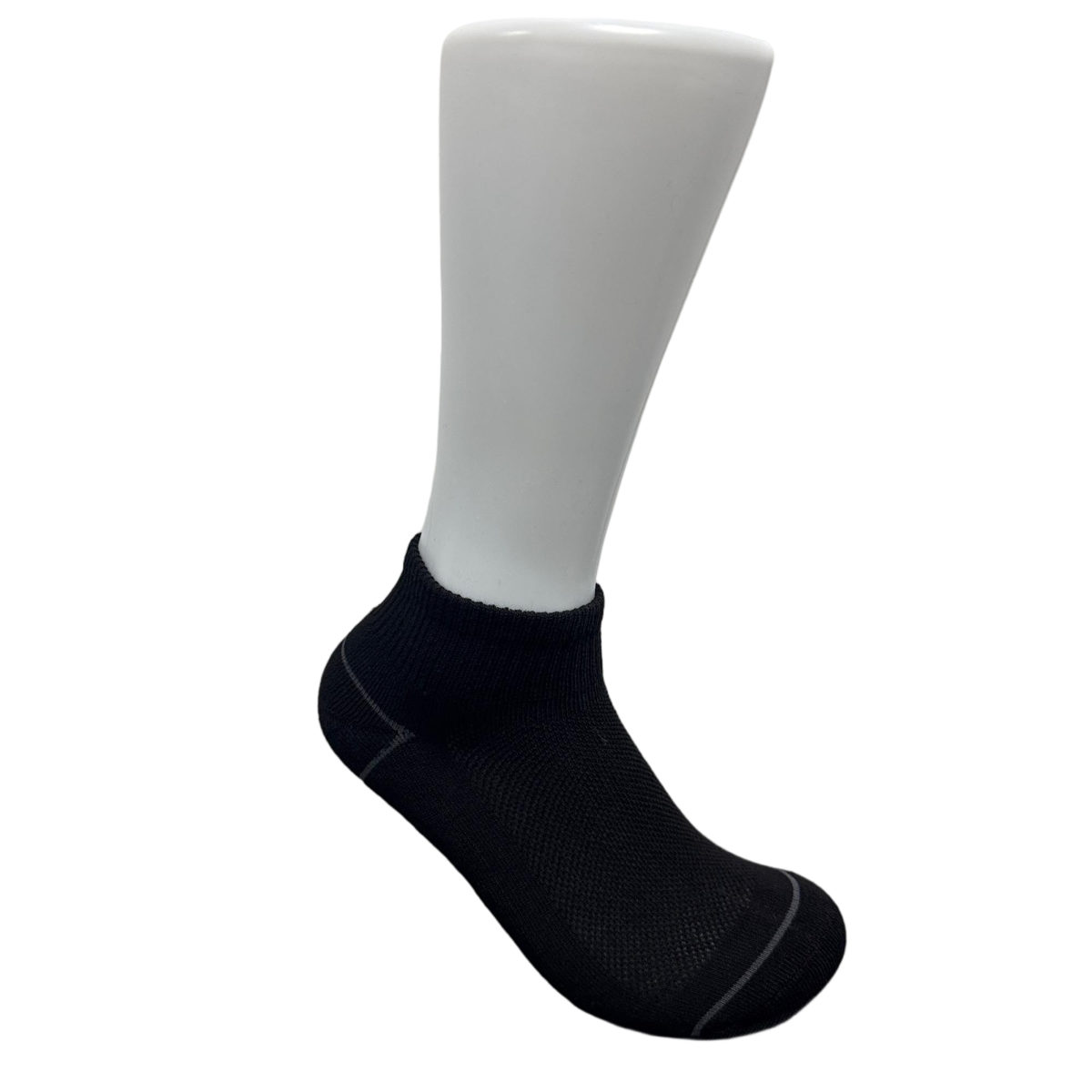 Boy's High Quarter-Length Socks - Black -  Size 9-11