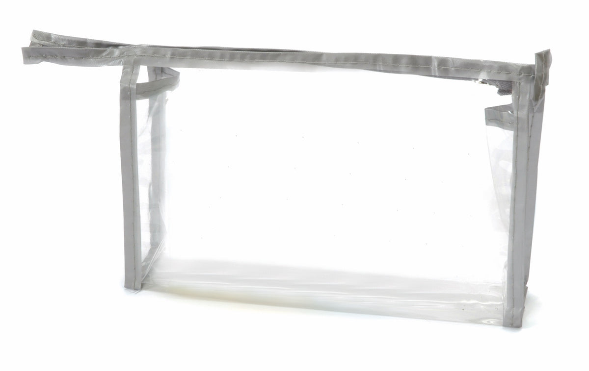 Clear Vinyl Zippered Pouches 8"(W) x 5"(H) x 2 3/8" (Gusset)