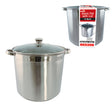 12 Qt. Heavy Duty Stainless Steel Stock Pot w/ Glass Lid
