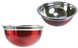 8 Qt. Stainless Steel Mixing Bowls - Metallic Red