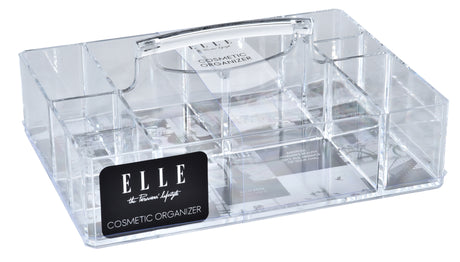 ELLE The Parisians Lifestyle Collection Cosmetic Makeup Organizers w/ Carrying Handle