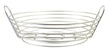 Heavy Duty Wire Fruit Baskets w/ Satin Nickel Finish