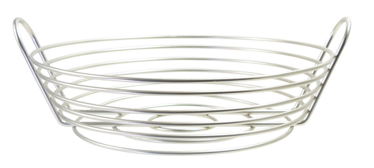 Heavy Duty Wire Fruit Baskets w/ Satin Nickel Finish