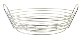 Heavy Duty Wire Fruit Baskets w/ Satin Nickel Finish