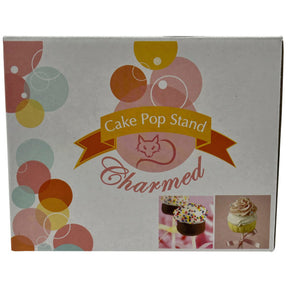5" x 5" x 9"  Silver 18 Cake Pops Stand