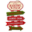 Christmas Bakery Signpost Wall Decor Holiday Home Sign
