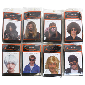 Wig Halloween Mens 8 Ast Pb/illus Insert