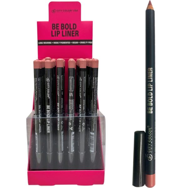 City Color Supermodel Be Bold Lip Liner In Countertop Display