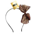 DCNL Brown Pattern Bow Headband