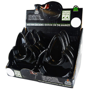Smoke Zilla Ceramic Ash Tray with Pipe or Cigar Holder in PDQ Display