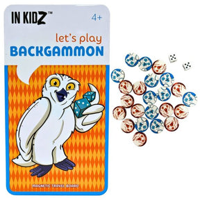 IN KIDZMagnetic Travel Backgammon Set