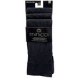 Minicci 3 Pack Knee High Socks Solid Black Foot Size 8-12 XL