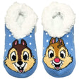 Fuzzy Babba 1 Pack Ladies Chip and Dale Teddy Fur Slippers in Size 4-10