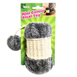 Mini Catnip Scratching Roller Sisal Barrel with Plush Cat Toy