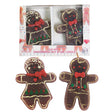 Gingerbread Boy & Girl Candle 2pk Solid Wax Pp 5.00