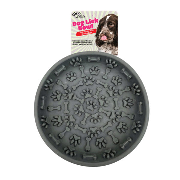 Silicone Dog Lick Bowl Slow Feeder with Suction Cups in Assorted Colors