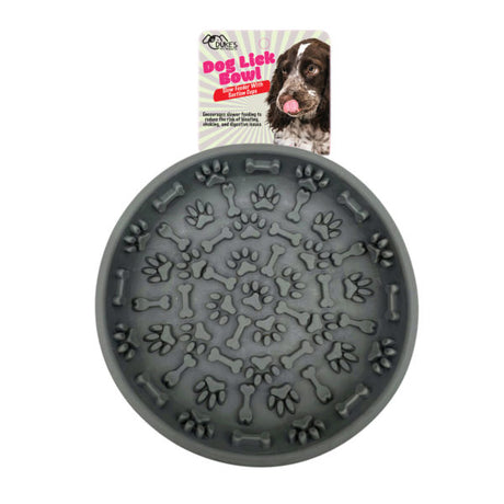 Silicone Dog Lick Bowl Slow Feeder with Suction Cups in Assorted Colors