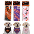 Pet Bandana Halloween 3ast Prints Small/med Size Pets Pbh/inuse Photo