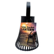 5.5" Black Slatted Solar Powered LED Lantern