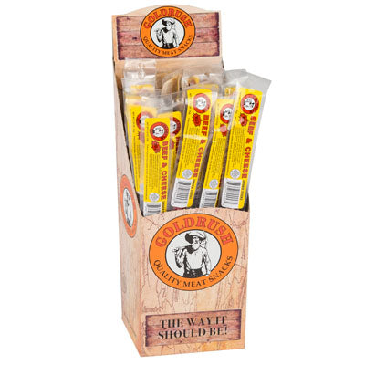 Beef Sticks Beef & Cheese 24pc 1oz2 Counter Display Sell In Usa Only