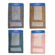 Bathroom Rug Set 2pc Square 2 Tone/4colors Non-slip Spray