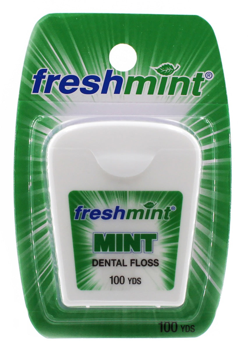 Freshmint 100 Yard Mint Waxed Dental Floss
