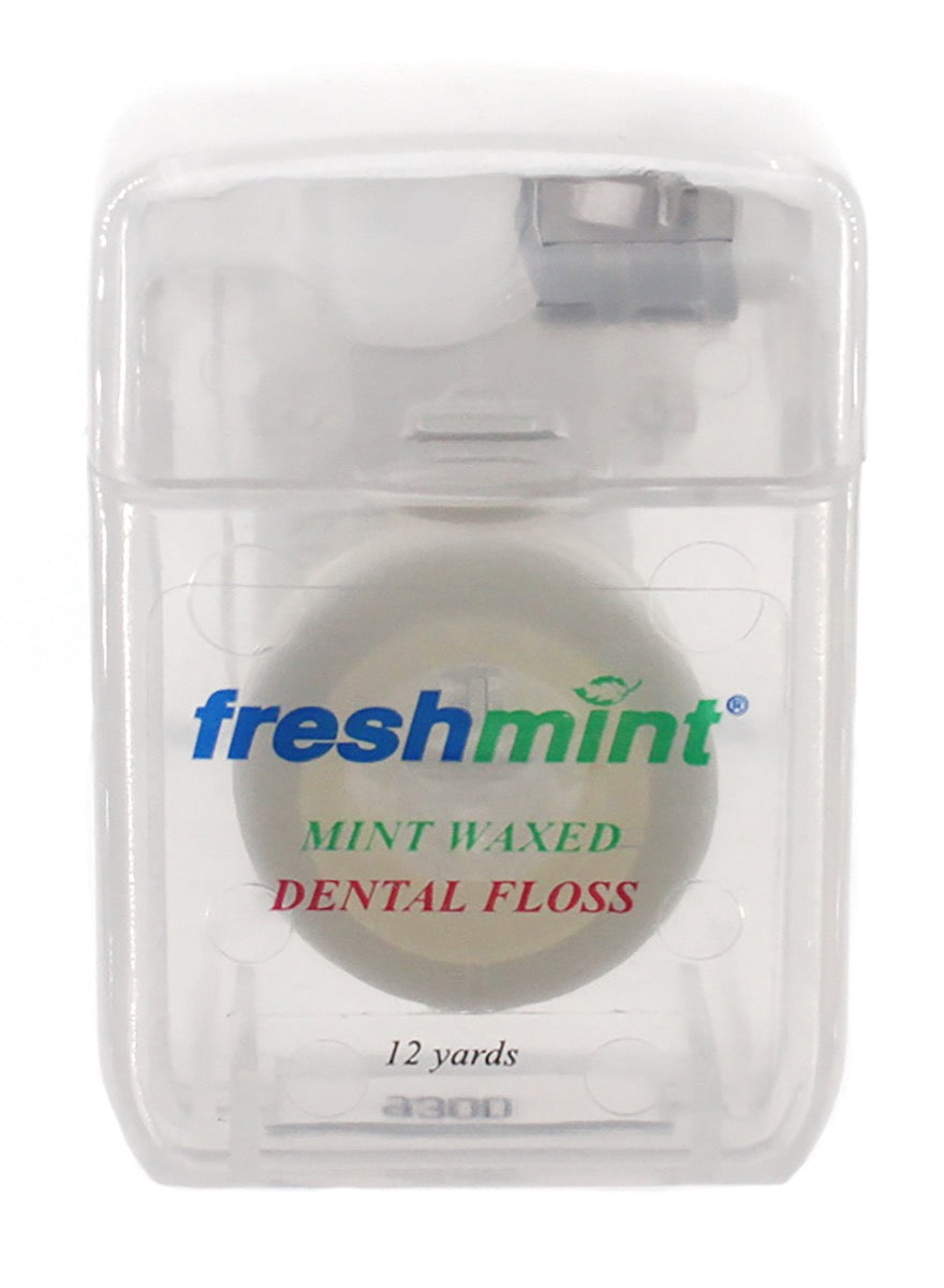 Freshmint 12 Yards Mint Waxed Dental Floss