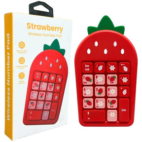 iJoy Wireless Molded Strawberry Number Pad for Laptops and Computers