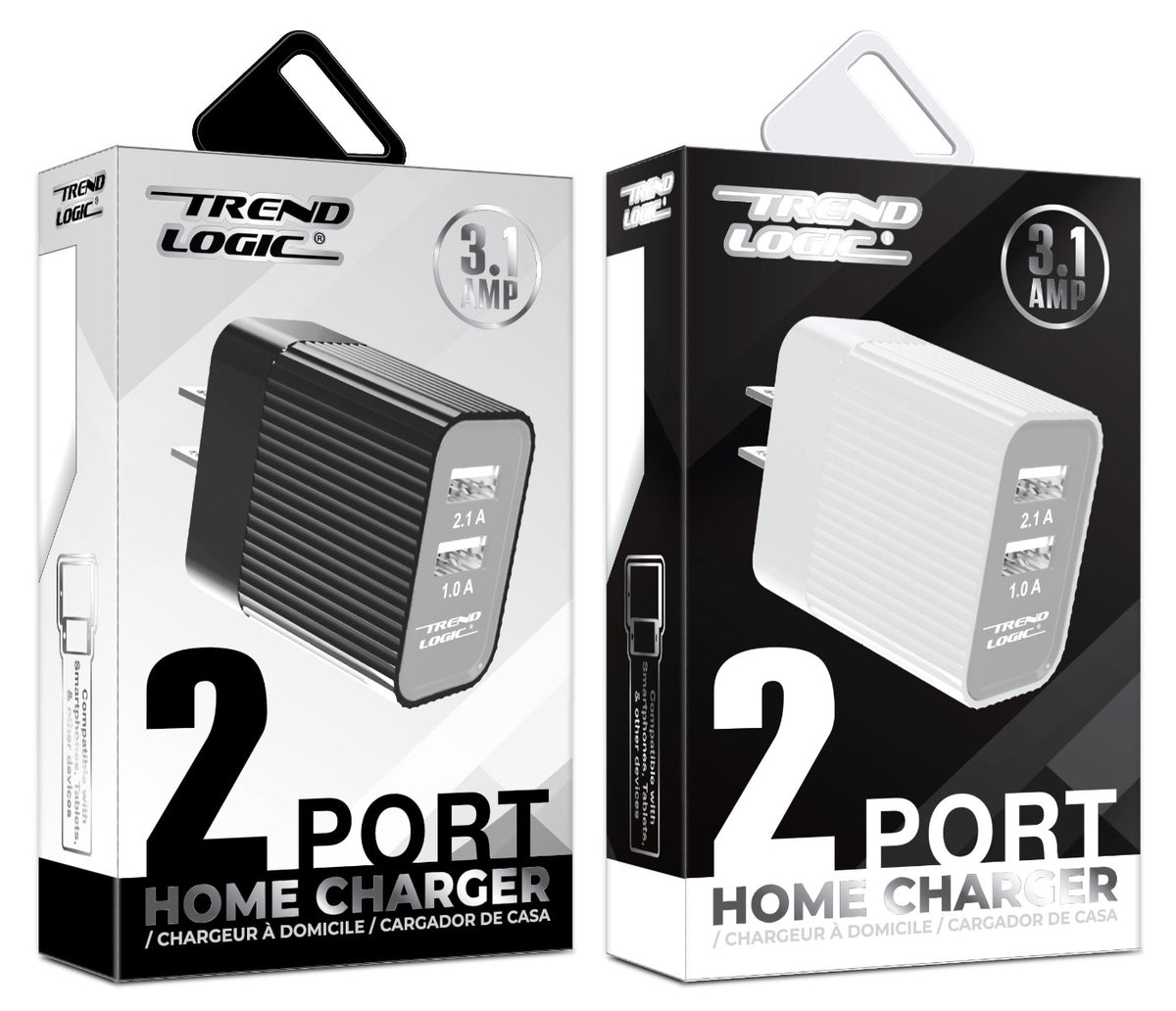 3.1A Dual Port USB-C Wall Chargers