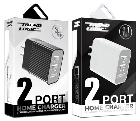 3.1A Dual Port USB-C Wall Chargers
