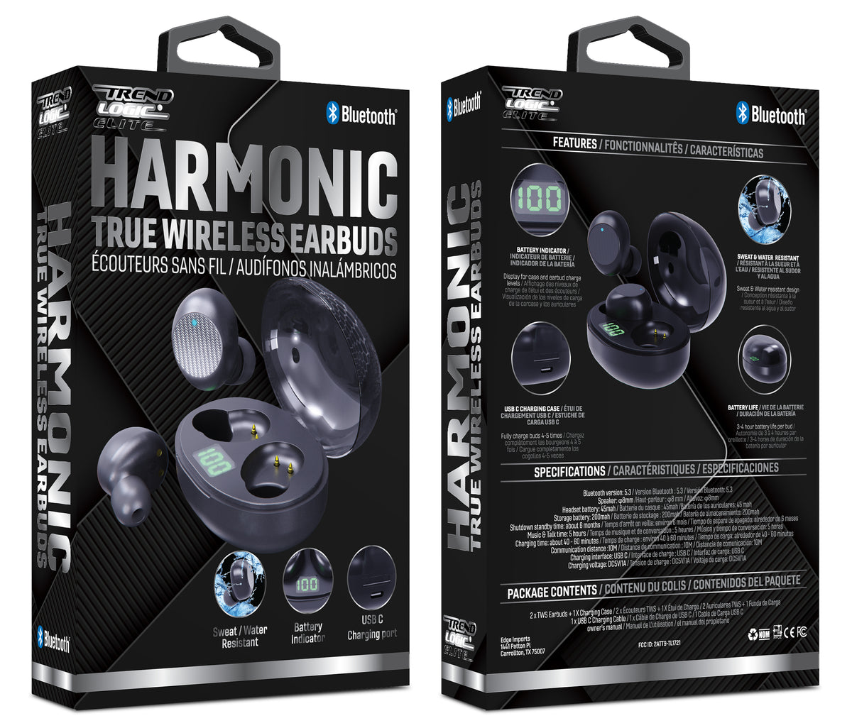 Trend Logic Harmonic Wireless Bluetooth Earbuds