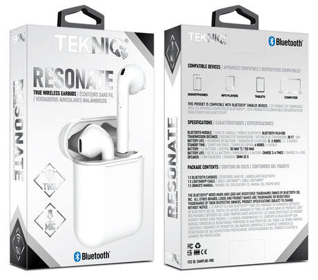 Tekniq Resonate Wireless Bluetooth Earbuds