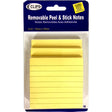 Peel & Stick Lined Yellow Sticky Notes - 3-Pack