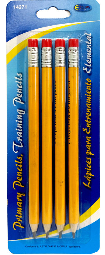 Non-Toxic Elementary School Pencils - 4-Pack