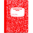 Red Marbled Composition Notebooks - 100-Sheet