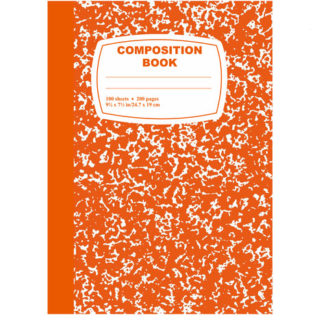 Orange Marbled Composition Notebooks - 100-Sheet