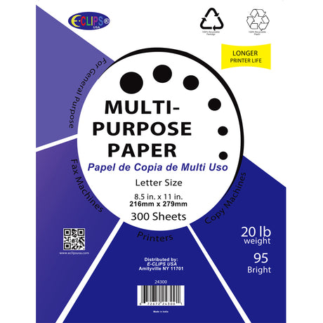 300-Ct. 8.5" x 11" 92 Bright White Copy Paper