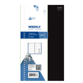 2025 Spiral Weekly Calendar Pocket Planners - 3" x 6"