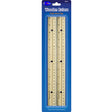 12" Wood Ruler w/ Metal Edges - 2-Pack