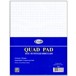 50-Sheet 8.5" X 11" Graph Paper Pads