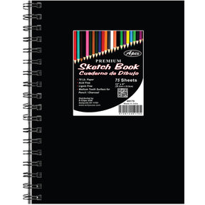 75-Sheet 9" X 12" Premium Sketch Books w/ Poly Cover