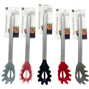 Silicone Pasta Server Cooking Utensil in Assorted Colors