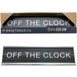The Kraftsman Co. Rectangular Retro Style Desk Sign w/ Off The Clock Design