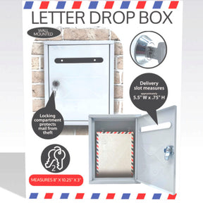 Wall Mounted Metal Letter Drop Box