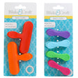Bag Clip Set 2ast 4pc Sm 2.6in/2pc Lg 3.5in B&c Tie On Card