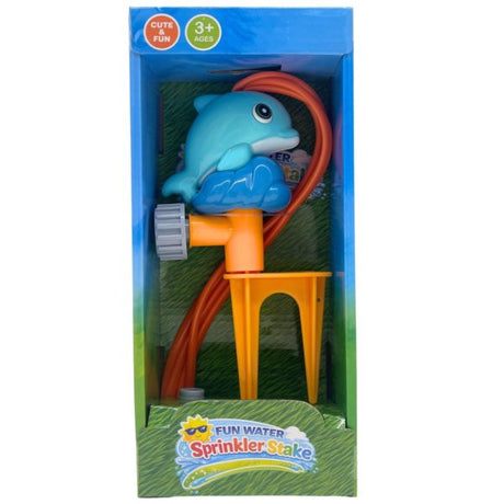 Fun Water Sprinkler Stake with 4 Wiggle Splash Spray Tubes