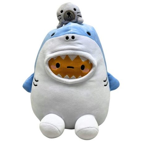 Smoko 10" Shark with Seal Tayto Mochi Plush Toy