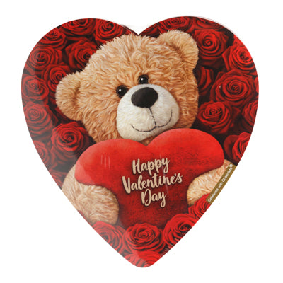 Valentine Candy Plush Bear Photo 6 Oz Chocolatein Heart Box Pdq